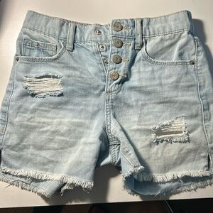 Girls jeans shorts size 10